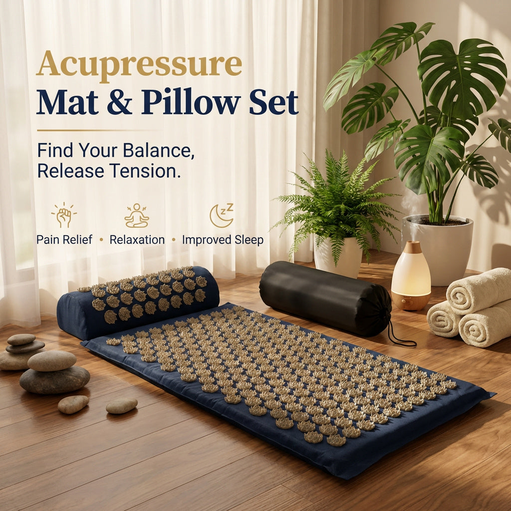 Acupressure Mat & Pillow Set