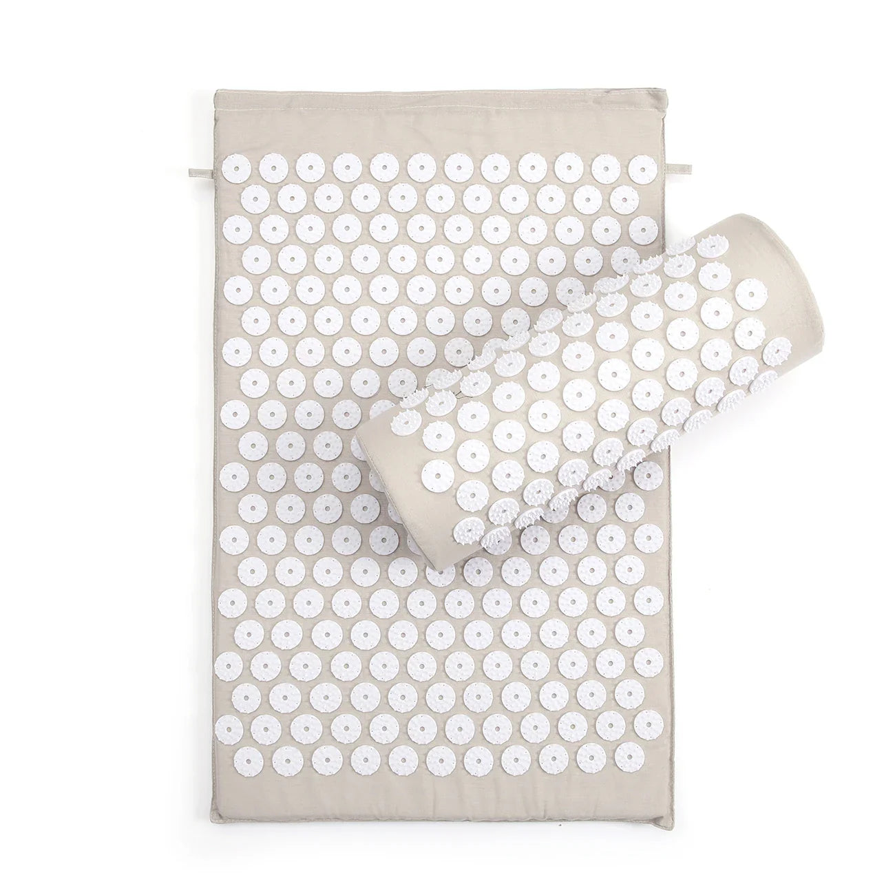 Acupressure Mat & Pillow Set — Light Gray