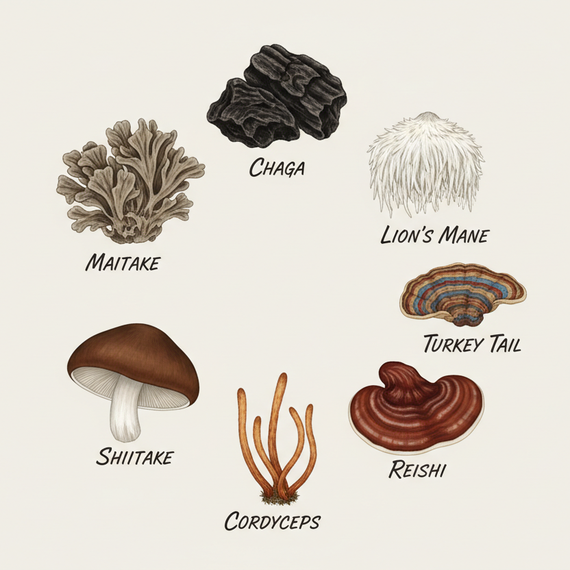 7 Mushroom Blend Powder