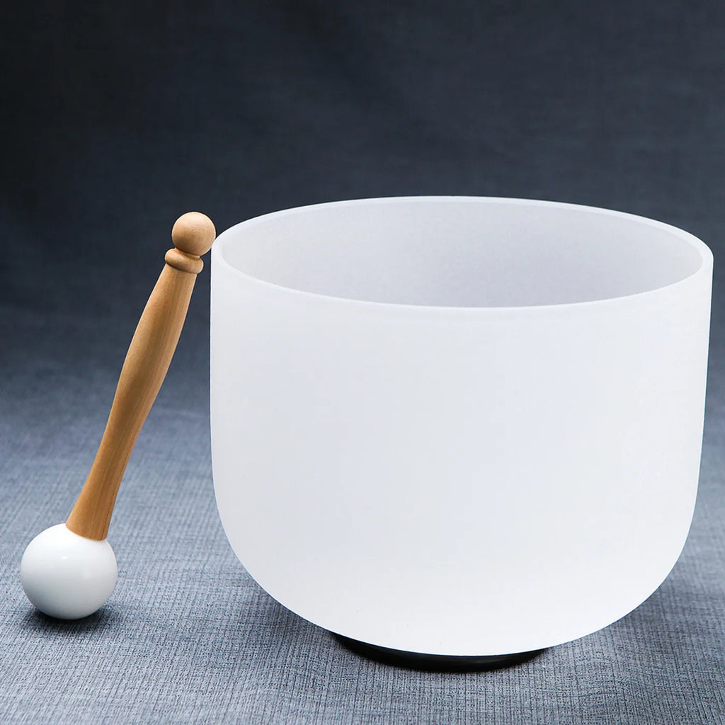 8" Crystal Quartz Singing Bowl – 432Hz, 440Hz & 528Hz