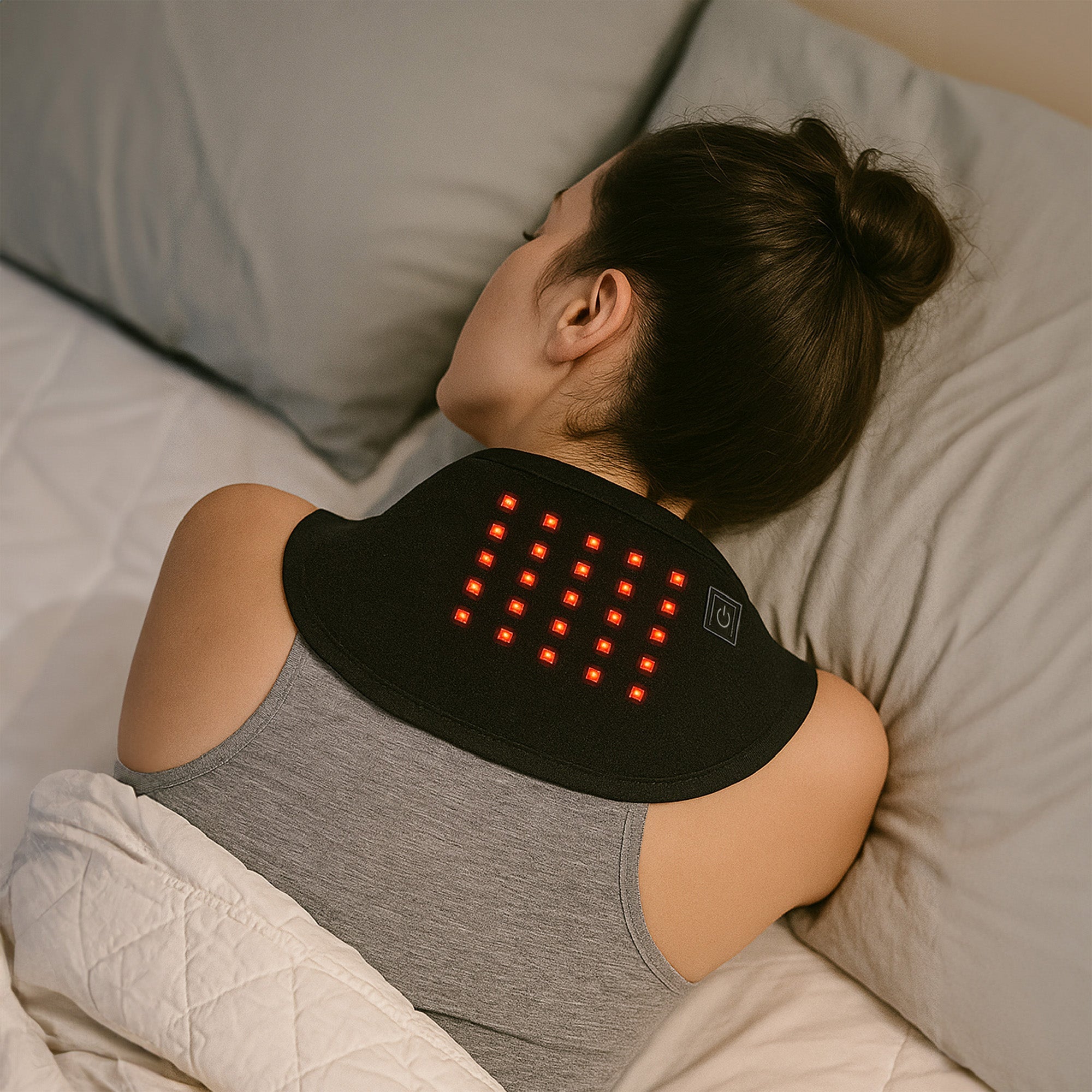 Red Light Therapy Bundle for Joint & Muscle Relief: Neck Pack Wrap & Knee Pad Set