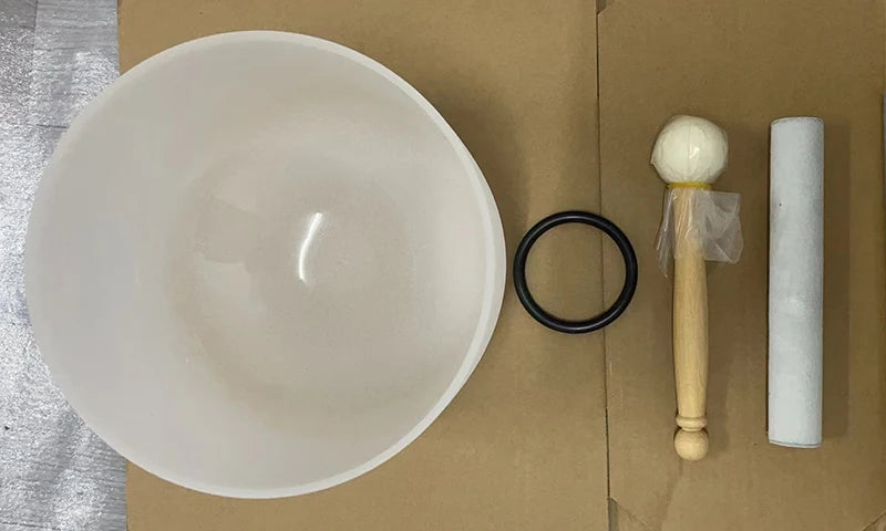 Crystal Quartz Singing Bowl – 8" 432Hz Sound Healing