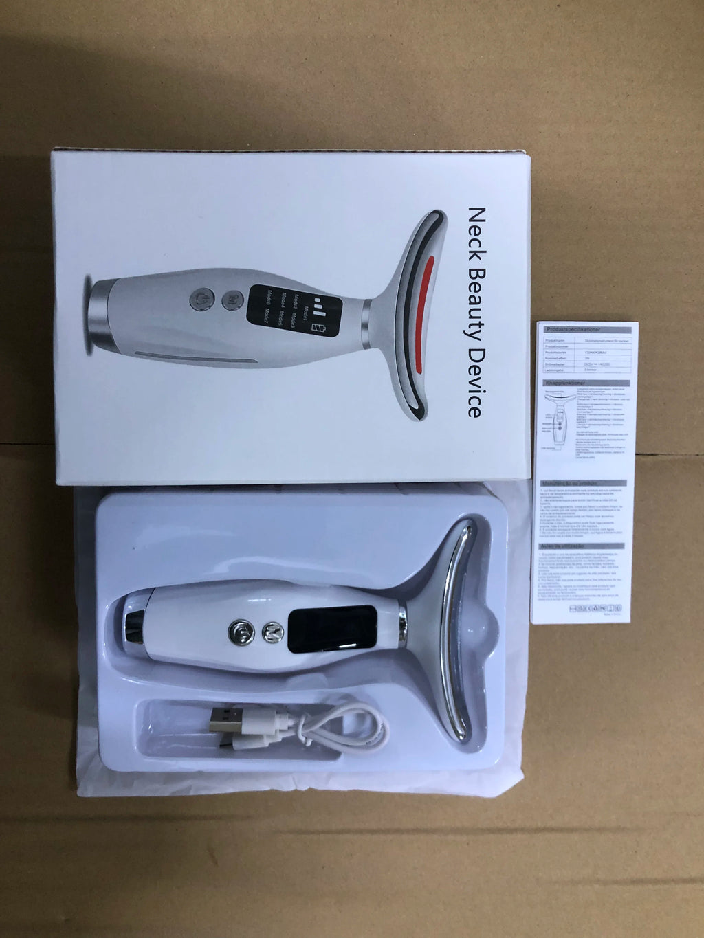 7-Color LED Face & Neck Massager – Portable Light Therapy Wand
