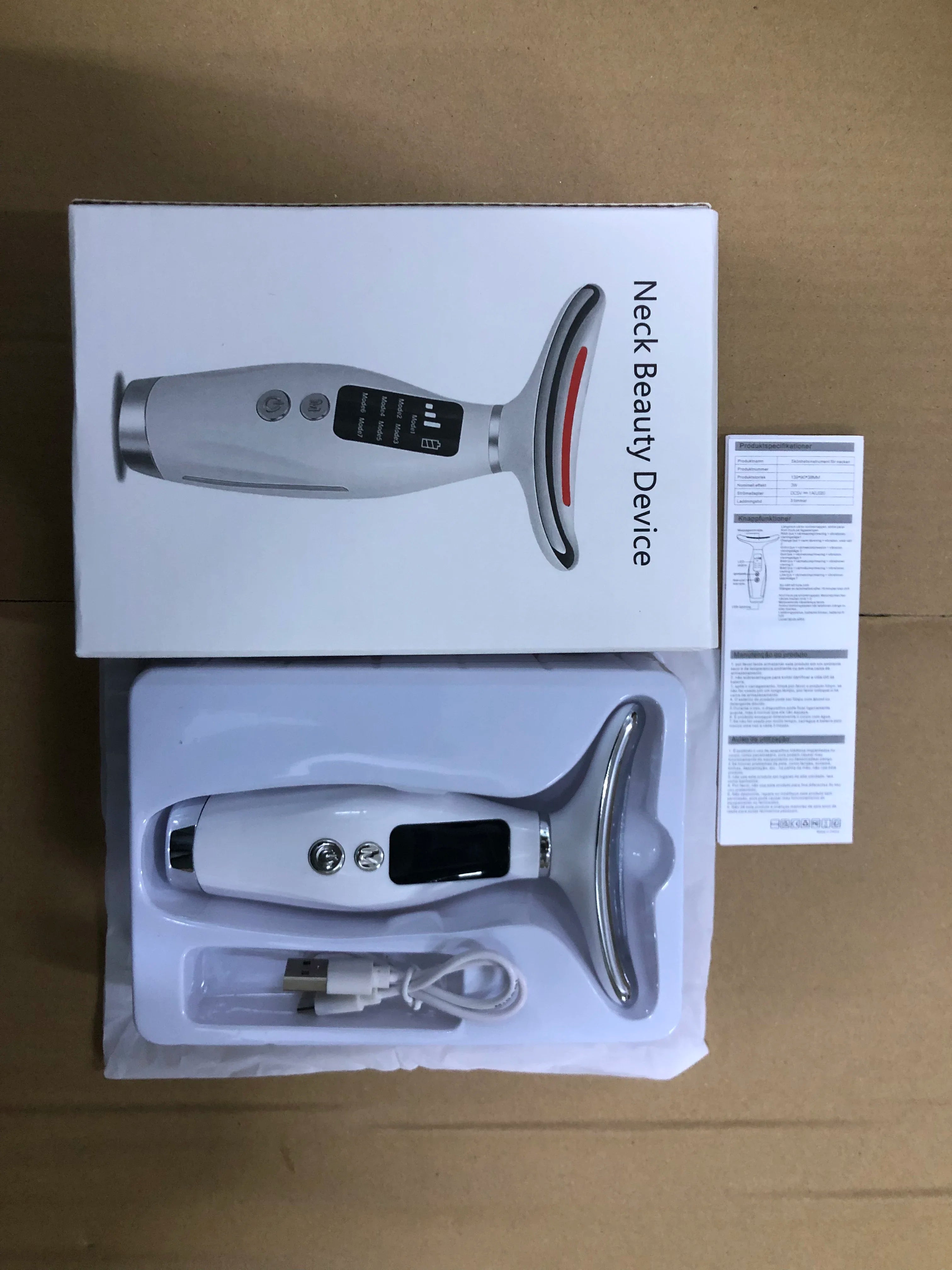 7-Color LED Face & Neck Massager – Portable Light Therapy Wand