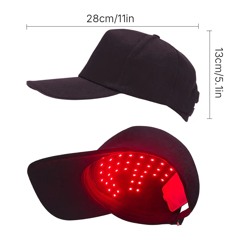 Red Light Therapy Hair Growth Cap – Wireless 660nm & 850nm Soft Cap