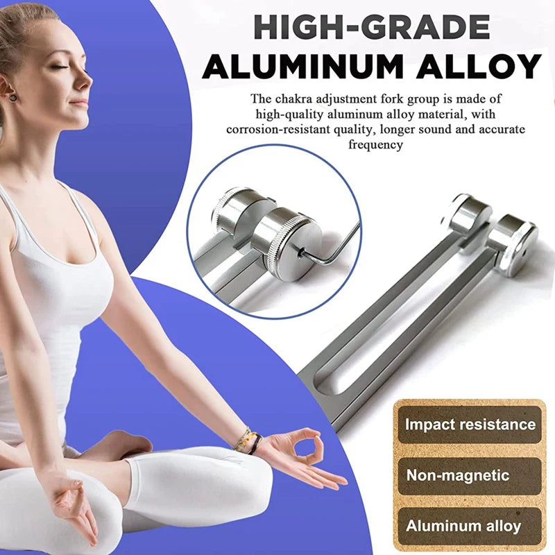 Therapeutic Tuning Fork Set – 128Hz, 256Hz & 512Hz