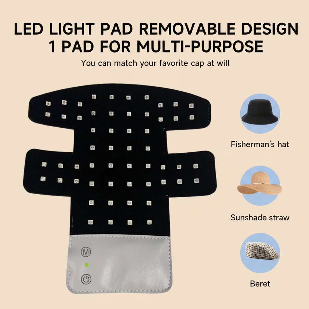 Red Light Therapy Hair Growth Cap – Wireless 660nm & 850nm Soft Cap