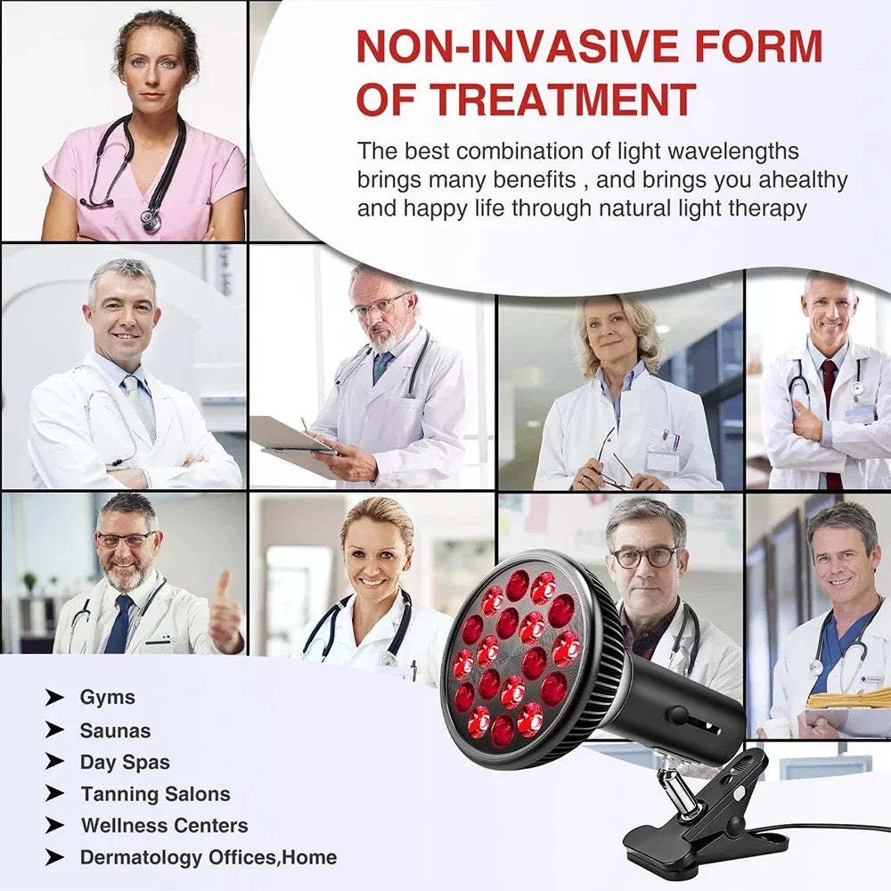 54W Red Light Therapy Lamp – 660nm & 850nm Face & Body Panel