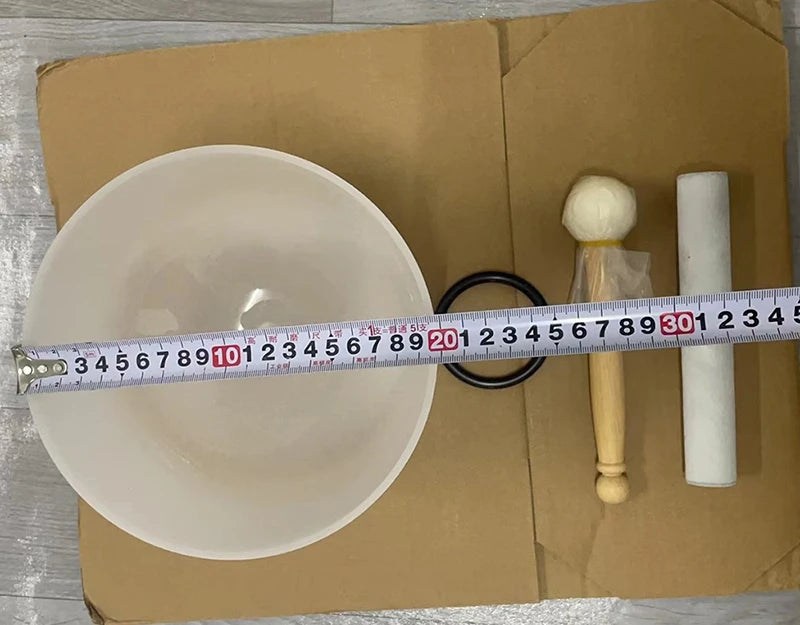 Crystal Quartz Singing Bowl – 8" 432Hz Sound Healing
