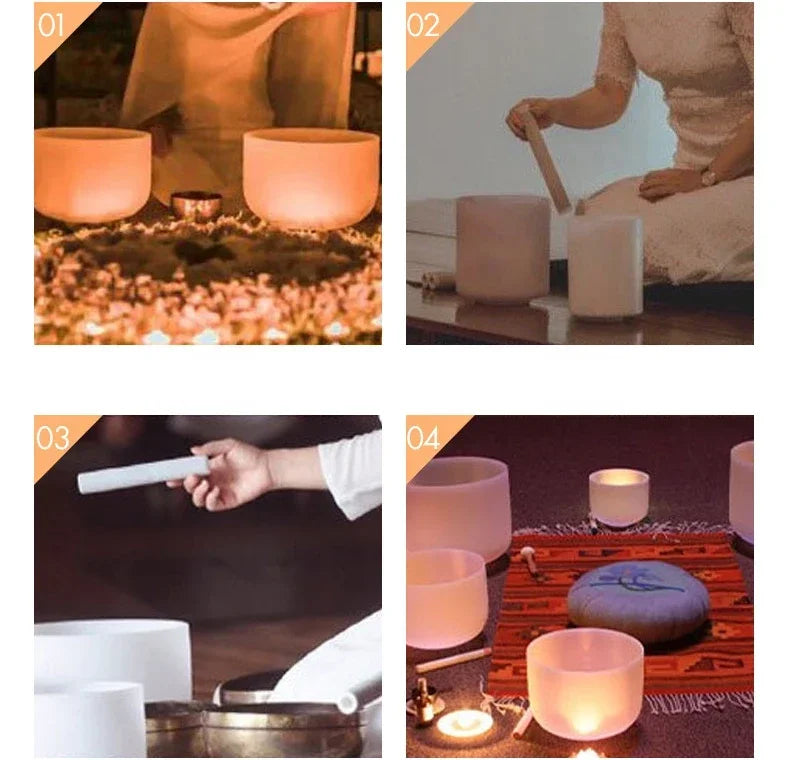 Crystal Quartz Singing Bowl – 8" 432Hz Sound Healing