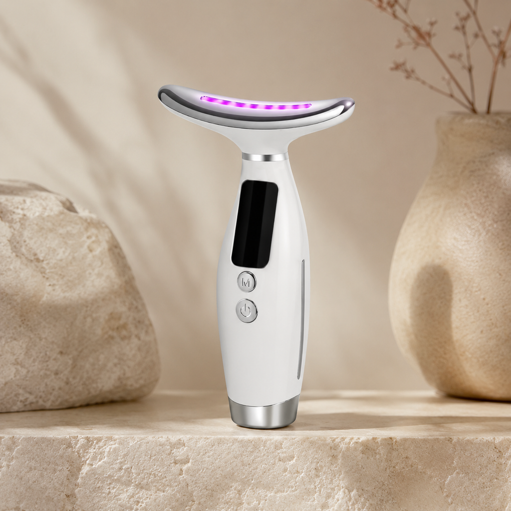 7-Color LED Face & Neck Massager – Portable Light Therapy Wand