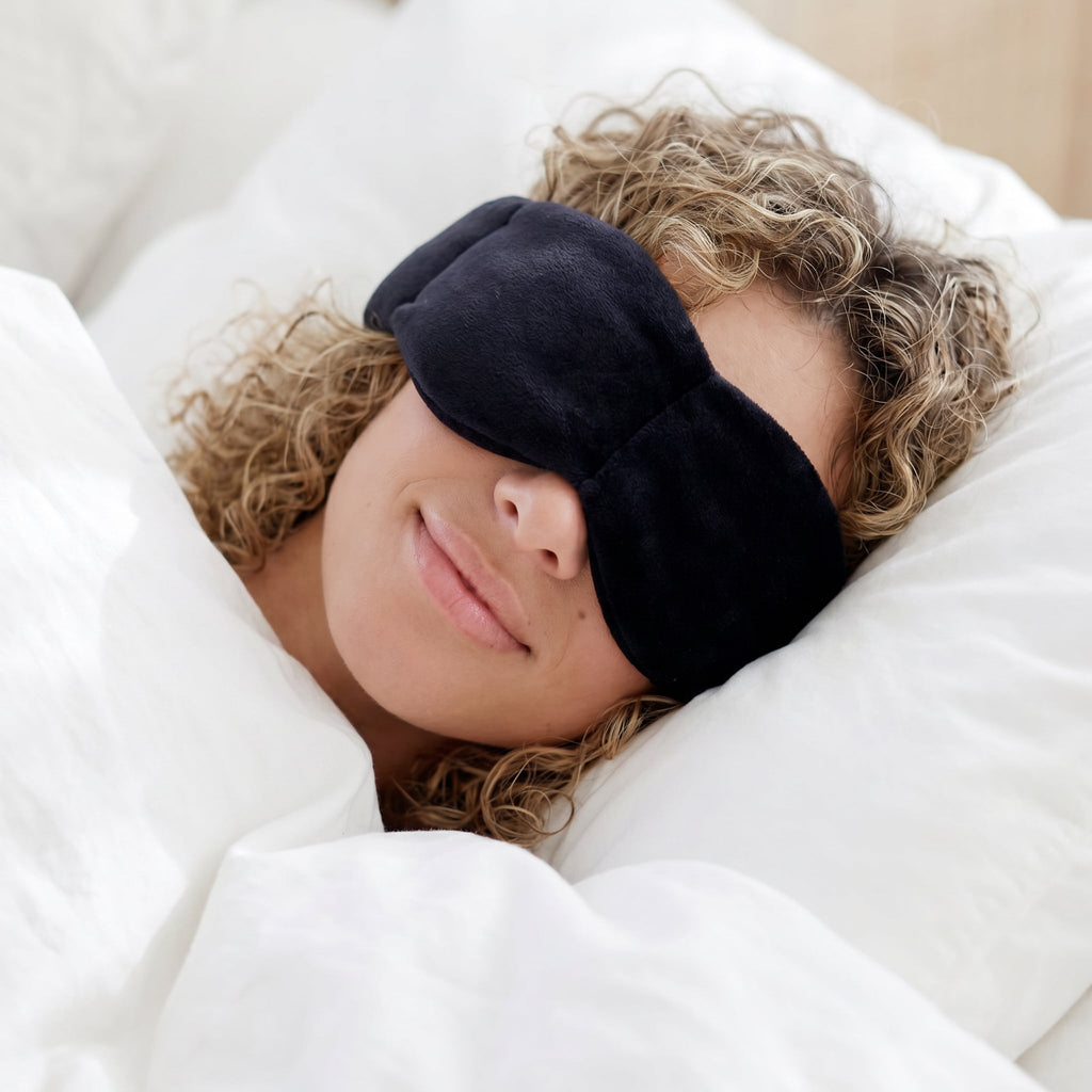 Weighted Sleep Eye Mask – Light Blocking Travel Blindfold