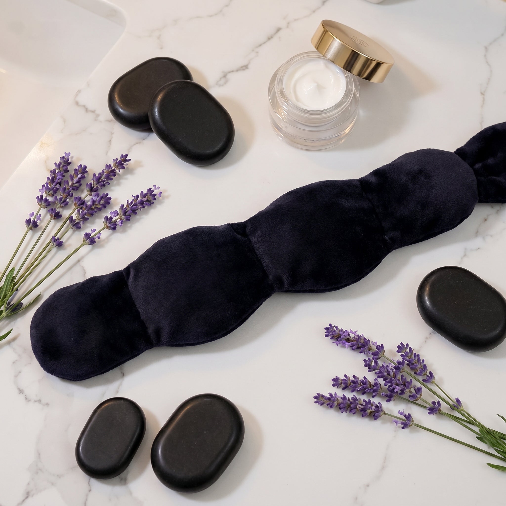 Weighted Sleep Eye Mask – Light Blocking Travel Blindfold